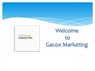 welcome to gacox marketing