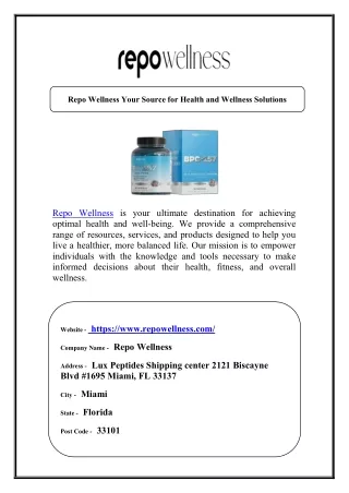 repo wellness your source for health and wellness