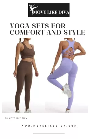 Yoga Sets for Women Comfort and Style