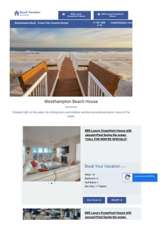 Westhampton Beach Luxury Homes for Rental