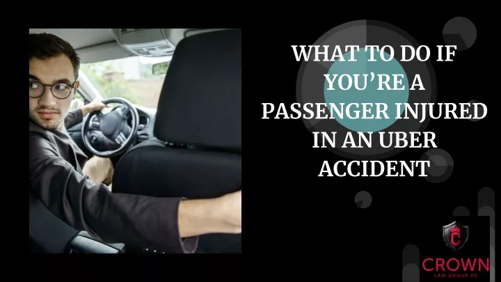 what to do if you re a passenger injured