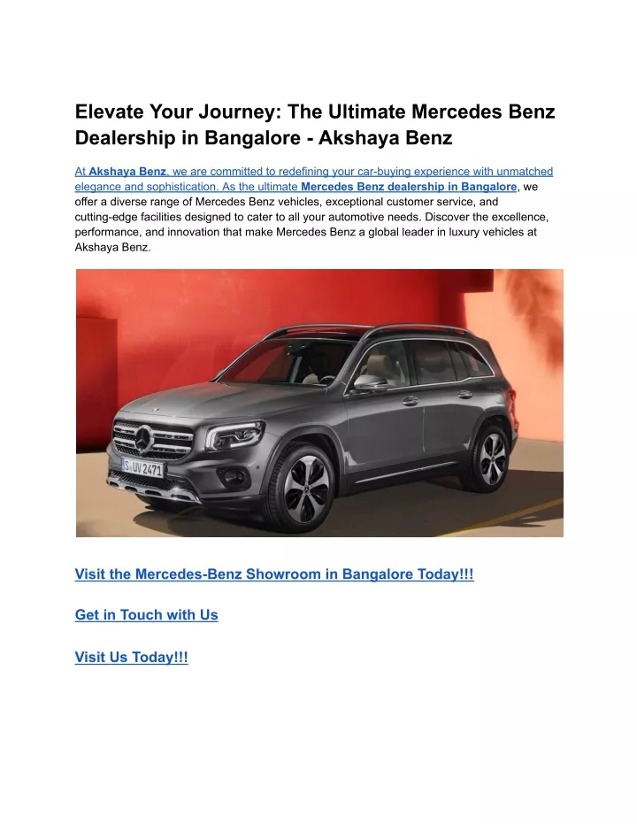 elevate your journey the ultimate mercedes benz