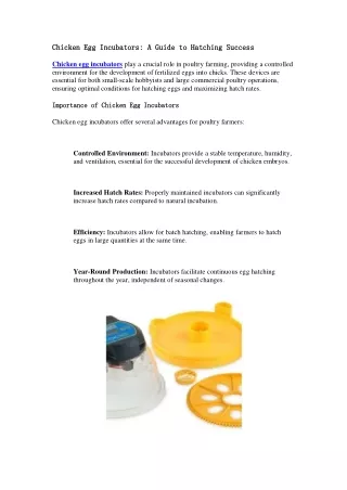 chicken egg incubators a guide to hatching