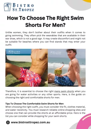 Mens Swim Shorts