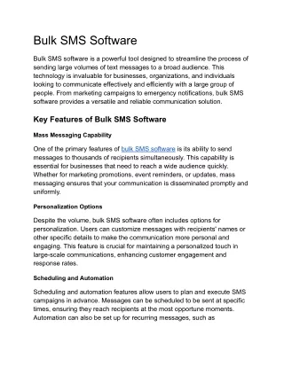 bulk sms software