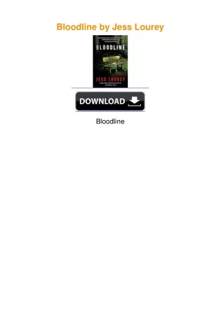Bloodline by Jess Lourey