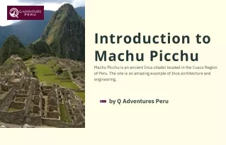 Unforgettable Adventure: Machu Picchu Day Trip