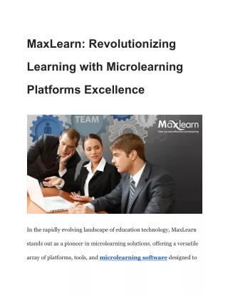 maxlearn revolutionizing