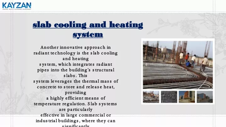 slab cooling and heating system