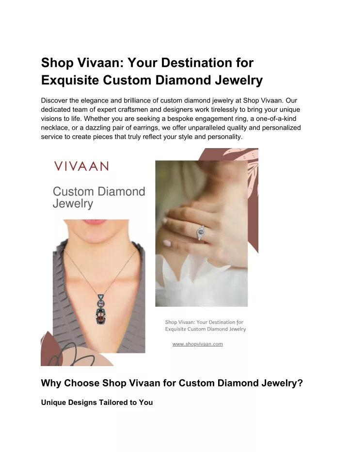 shop vivaan your destination for exquisite custom