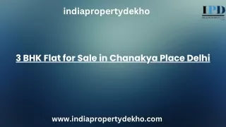 ready to move 3 bhk flat for sale in chanakya place delhi