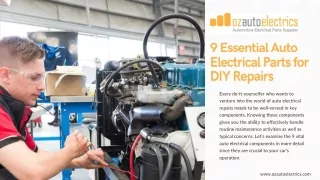 9 Essential Auto Electrical Parts for DIY Repairs