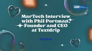 MarTech Interview with Phil Portman, Founder and CEO at Textdrip