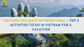 The Park Holidays International - Top 5 Activities To Do In Vietnam For A Vacation