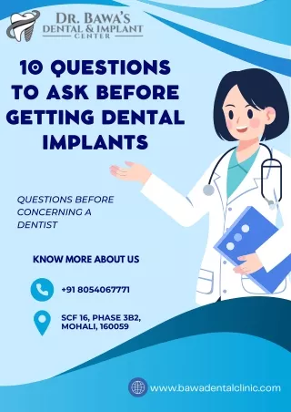 10 Questions to Ask Before Getting Dental Implants