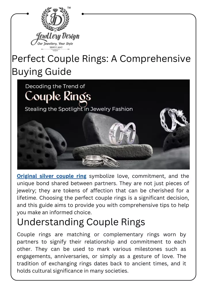 perfect couple rings a comprehensive buying guide