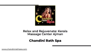 Chandini Rath Spa - Premier Kerala Spa in Ajman | Authentic Kerala Massage