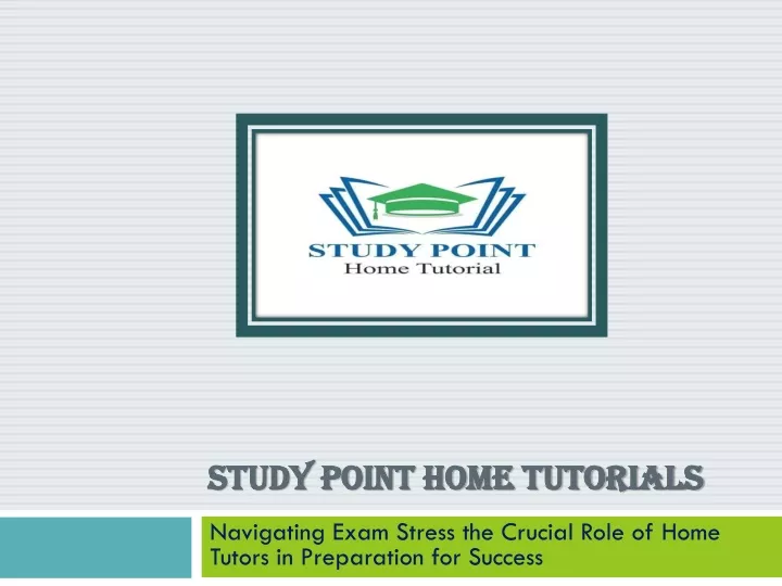 study point home tutorials