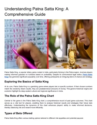 understanding patna satta king a comprehensive