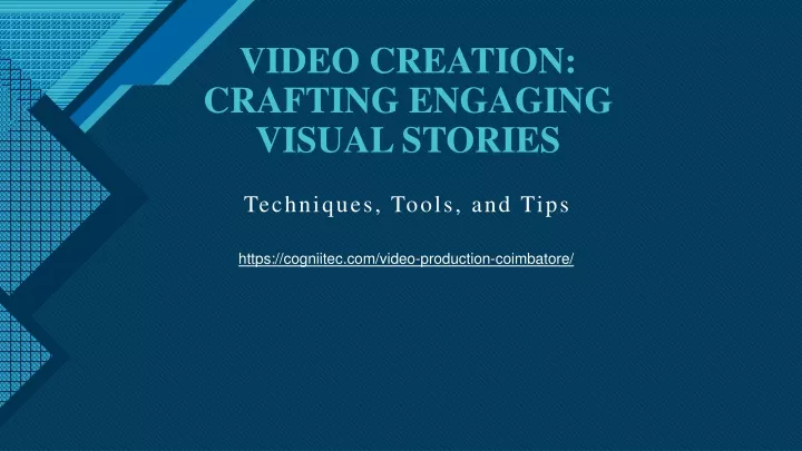 video creation crafting engaging visual stories