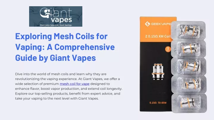 exploring mesh coils for vaping a comprehensive