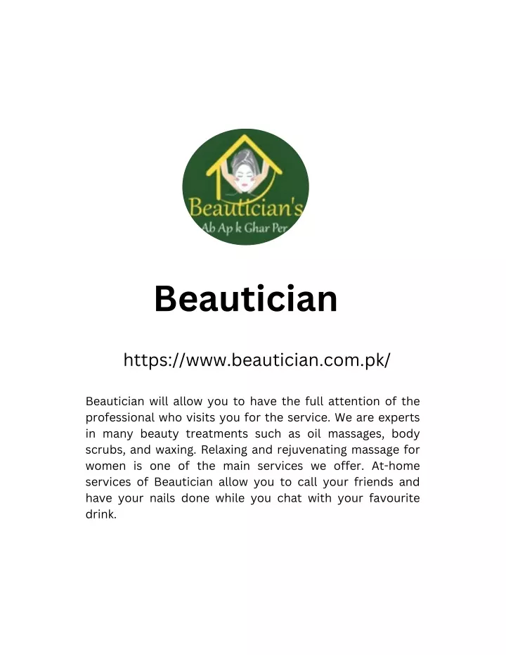 beautician