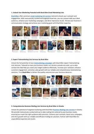 ProMarketing Leads - Services by Brad Allen