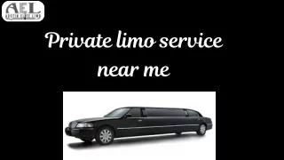 Luxury on wheels your premier private limo service