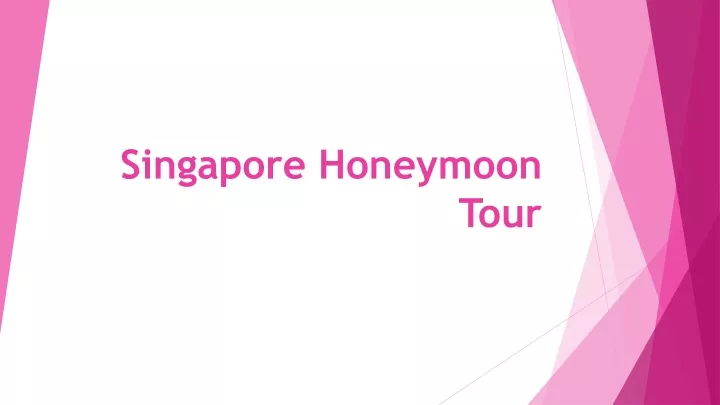 singapore honeymoon tour