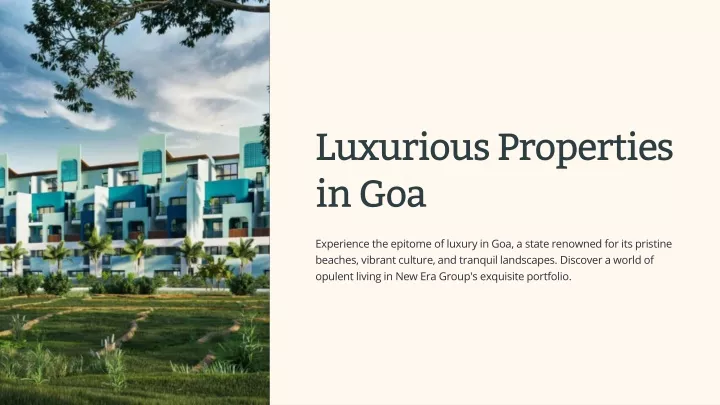 luxurious properties in goa