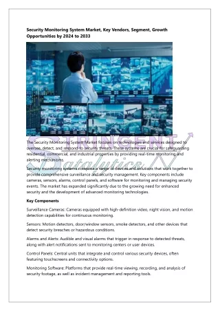 Security Monitoring System Market