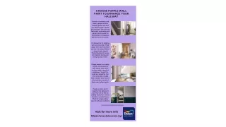 Choose Purple Wall Paint to Enhance Your Hallway