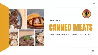 The Best Canned Meats for Emergency Food Storage