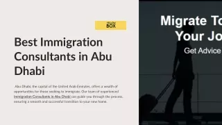 best Immigration Consultants In Abu Dhabi