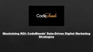 maximizing roi maximizing roi codeblends