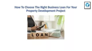 Empowering Your Property Development Dreams with Business Loans