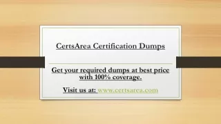 certsarea certification dumps