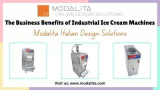 Gelato and Ice Cream Equipment by MODALiTA - Italian Design Solutions