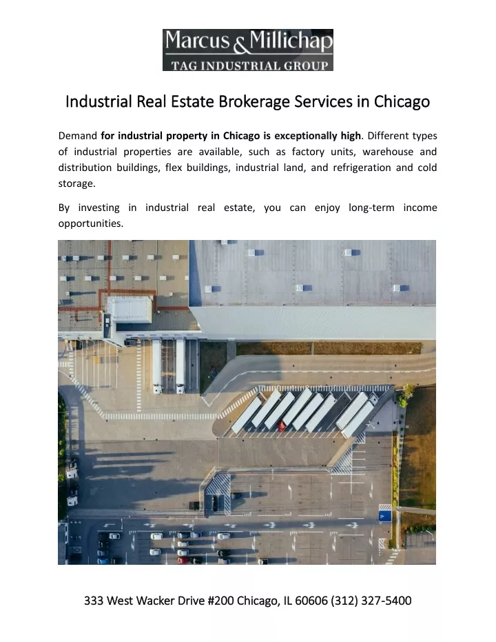 industrial real estate brokerage industrial real