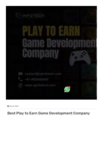 Best 5 play to earn game development In India