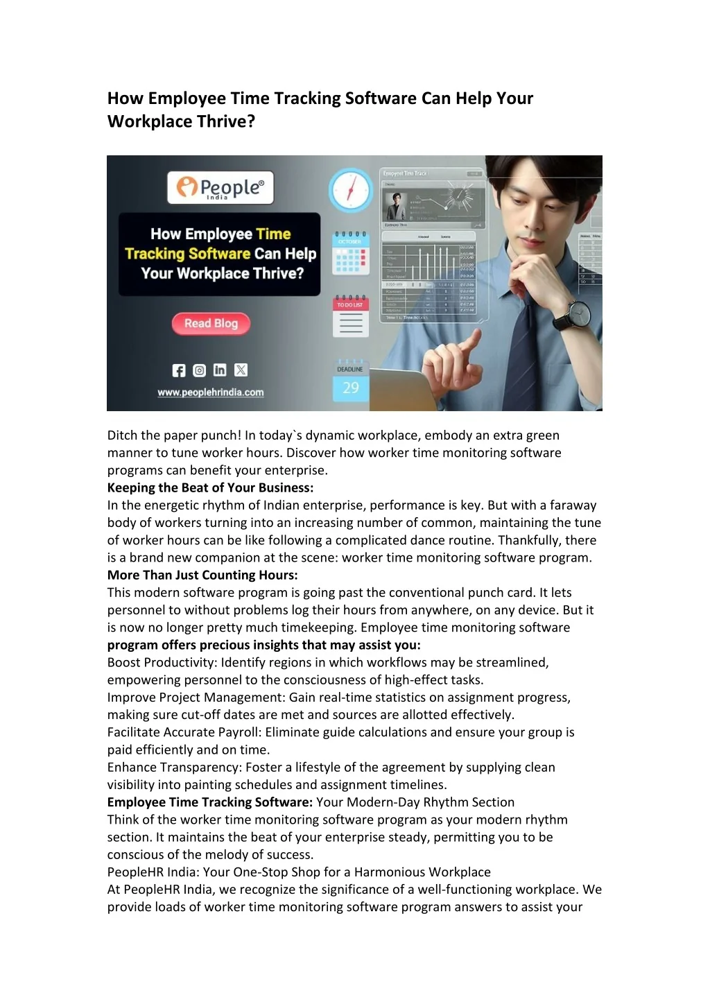PPT - Employee Time Tracking Software PowerPoint Presentation, free ...