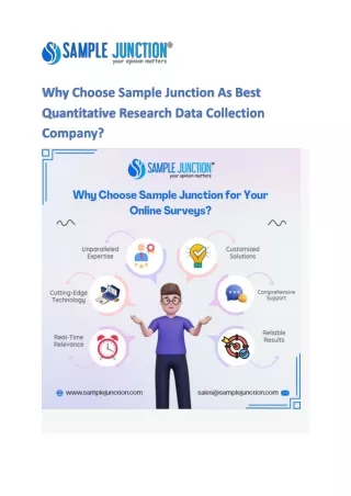 Why Choose Sample Junction As Best Quantitative Research Data Collection Company