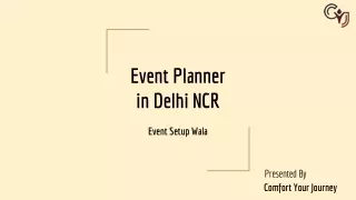 Event Setup Wala in Gurgaon - Hire Event Planner