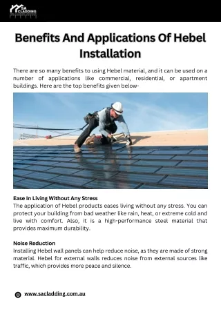 Hebel Panel Installation