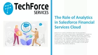 The Role of Analytics in Salesforce Financial Services Cloud