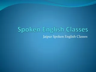 Spoken English Classes