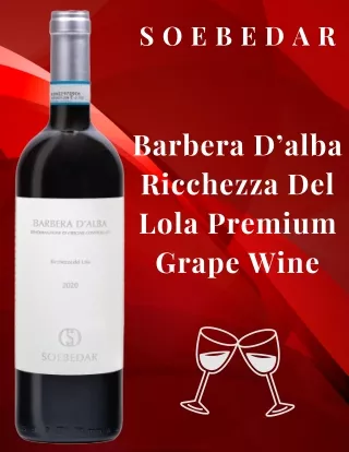 Shop Barbera D’alba - Ricchezza Del Lola Premium Grape Wine