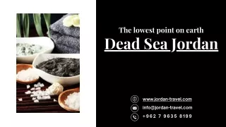 Dead Sea Jordan - The lowest point on earth