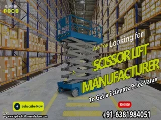 Scissor Lift Manufacturer Chennai