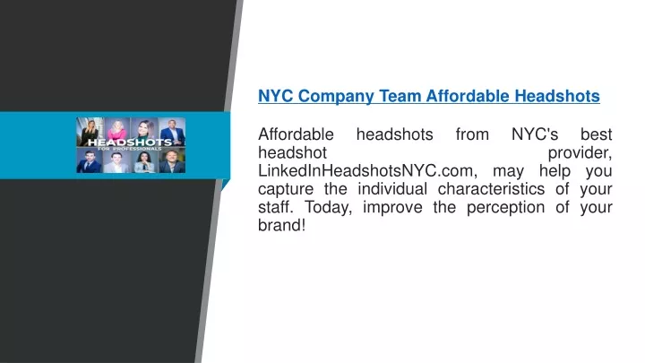 nyc company team affordable headshots affordable